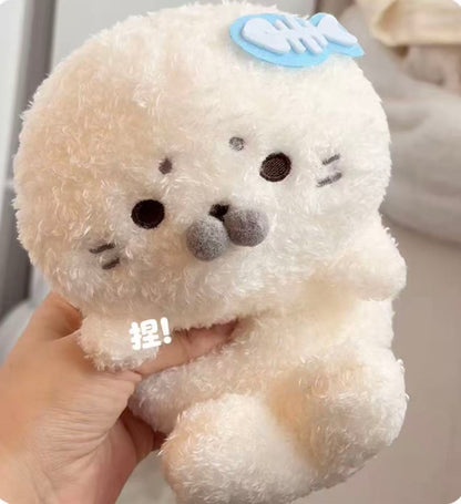 [Pre-order] Seal plush toy phone holder