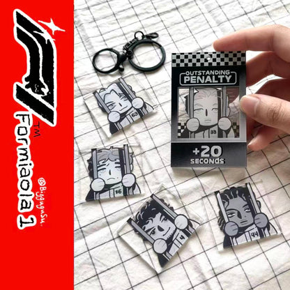 F1 50 Seconds Penalty Megnetic Keychain