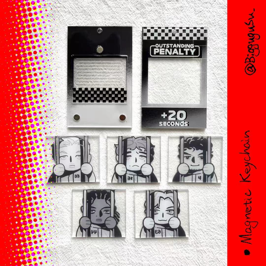 F1 50 Seconds Penalty Megnetic Keychain