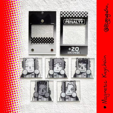 F1 50 Seconds Penalty Megnetic Keychain