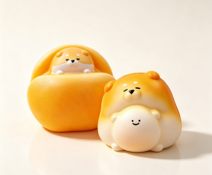 [In-stock]Puppy Bread Squishy – Cute & Stress-Relief Toy