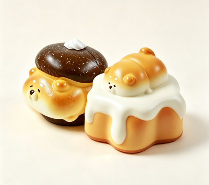 [In-stock]Puppy Bread Squishy – Cute & Stress-Relief Toy