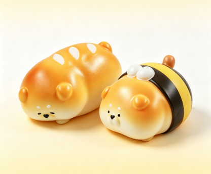 [In-stock]Puppy Bread Squishy – Cute & Stress-Relief Toy