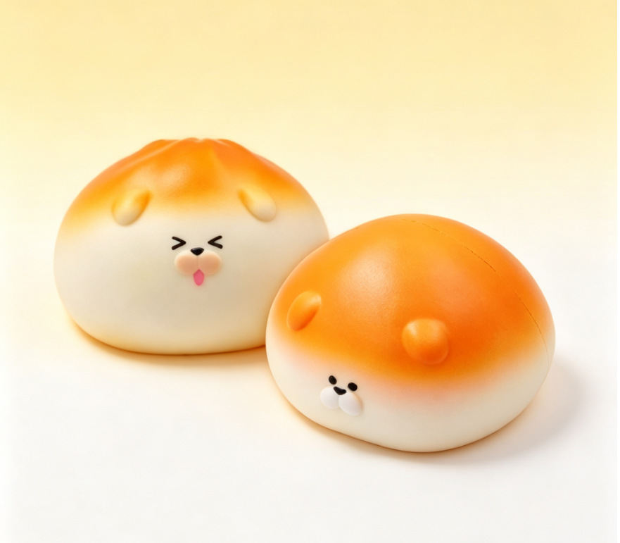 [In-stock]Puppy Bread Squishy – Cute & Stress-Relief Toy