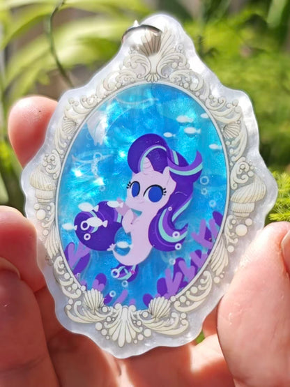 [Pre-order] MLP Fan-made Seapony Series Mica Sheet Keychain