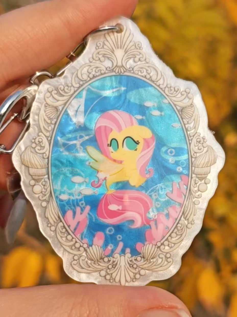 [Pre-order] MLP Fan-made Seapony Series Mica Sheet Keychain
