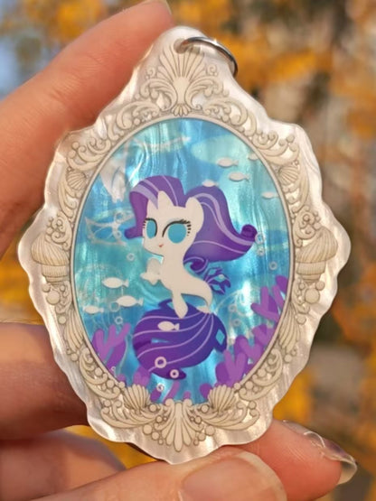 [Pre-order] MLP Fan-made Seapony Series Mica Sheet Keychain