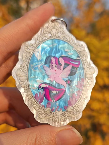 [Pre-order] MLP Fan-made Seapony Series Mica Sheet Keychain