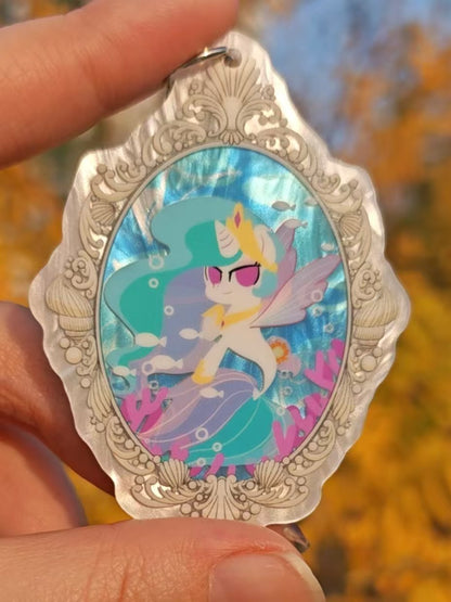 [Pre-order] MLP Fan-made Seapony Series Mica Sheet Keychain