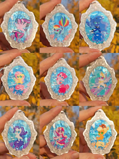 [Pre-order] MLP Fan-made Seapony Series Mica Sheet Keychain