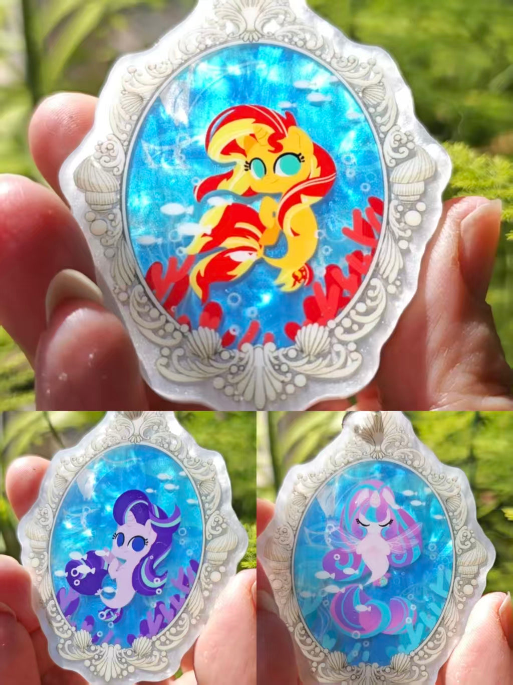 [Pre-order] MLP Fan-made Seapony Series Mica Sheet Keychain[Batch 2]