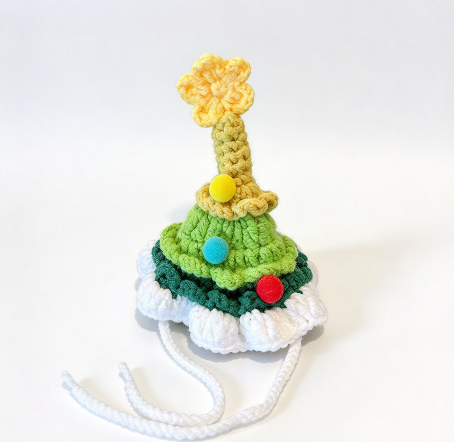 [In-stock]10cm Handmade Crochet Christmas Doll Clothes
