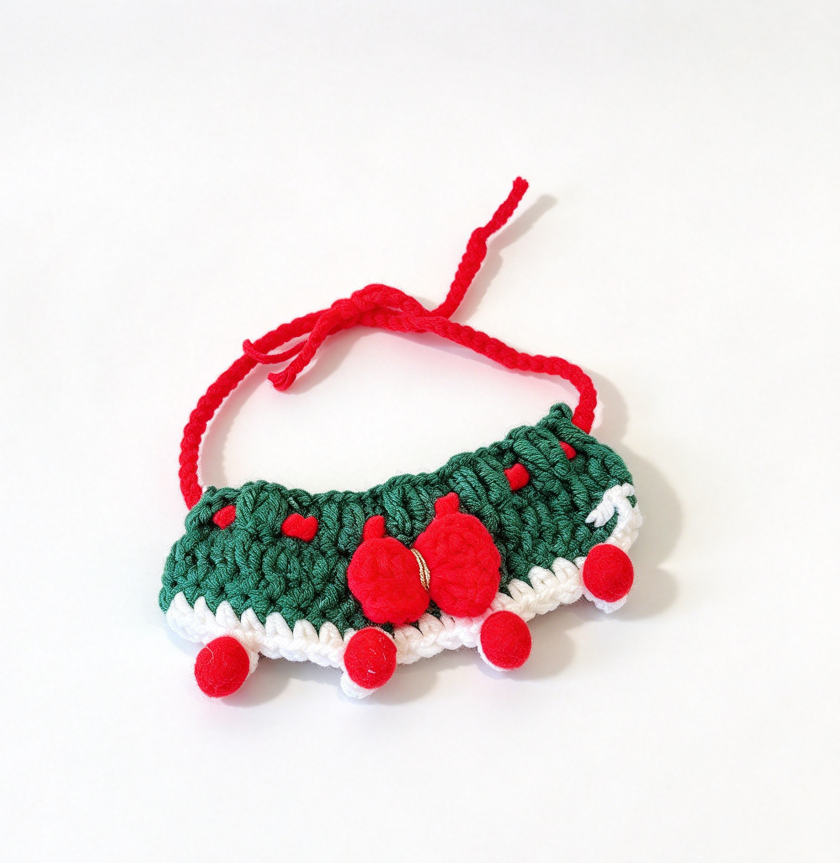 [In-stock]10cm Handmade Crochet Christmas Doll Clothes