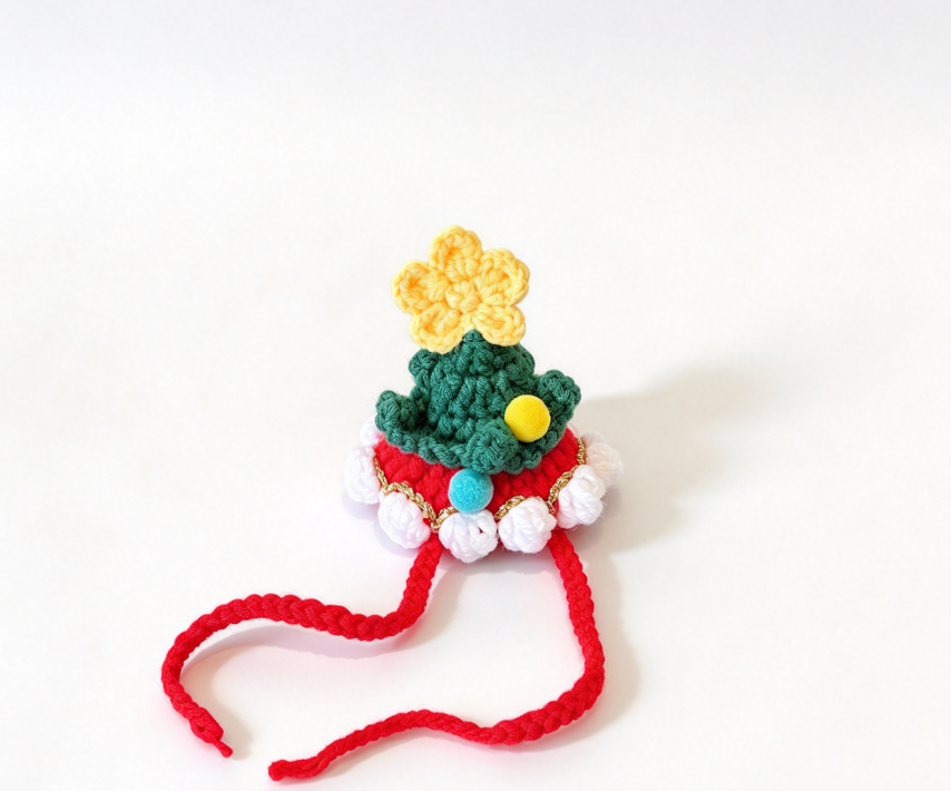 [In-stock]10cm Handmade Crochet Christmas Doll Clothes