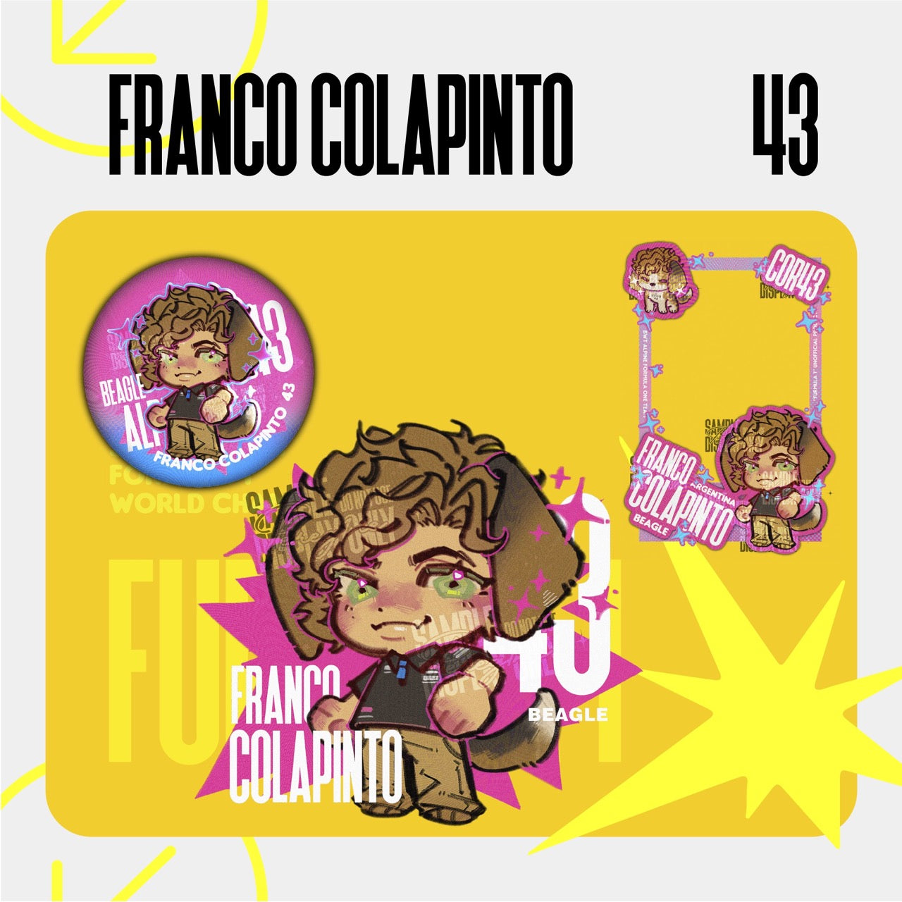 [Pre-order] “Furmula 1” F1 Animalized Drivers Fanmade Goods