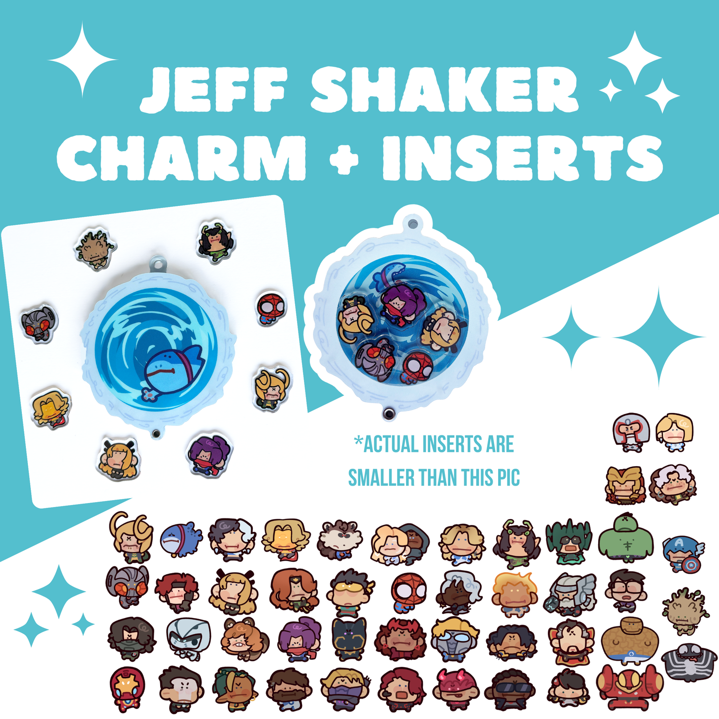[Pre-order]Jeff Shaker Charm Base + Charm Inserts