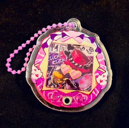 HH - Tamagotchi Acrylic Keychain (with mini lenticular card)