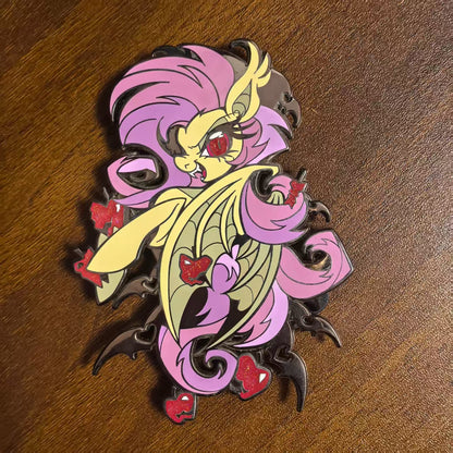 [Pre-order] MLP Bat Fluttershy “Apple-Crazy” Enamel Pins