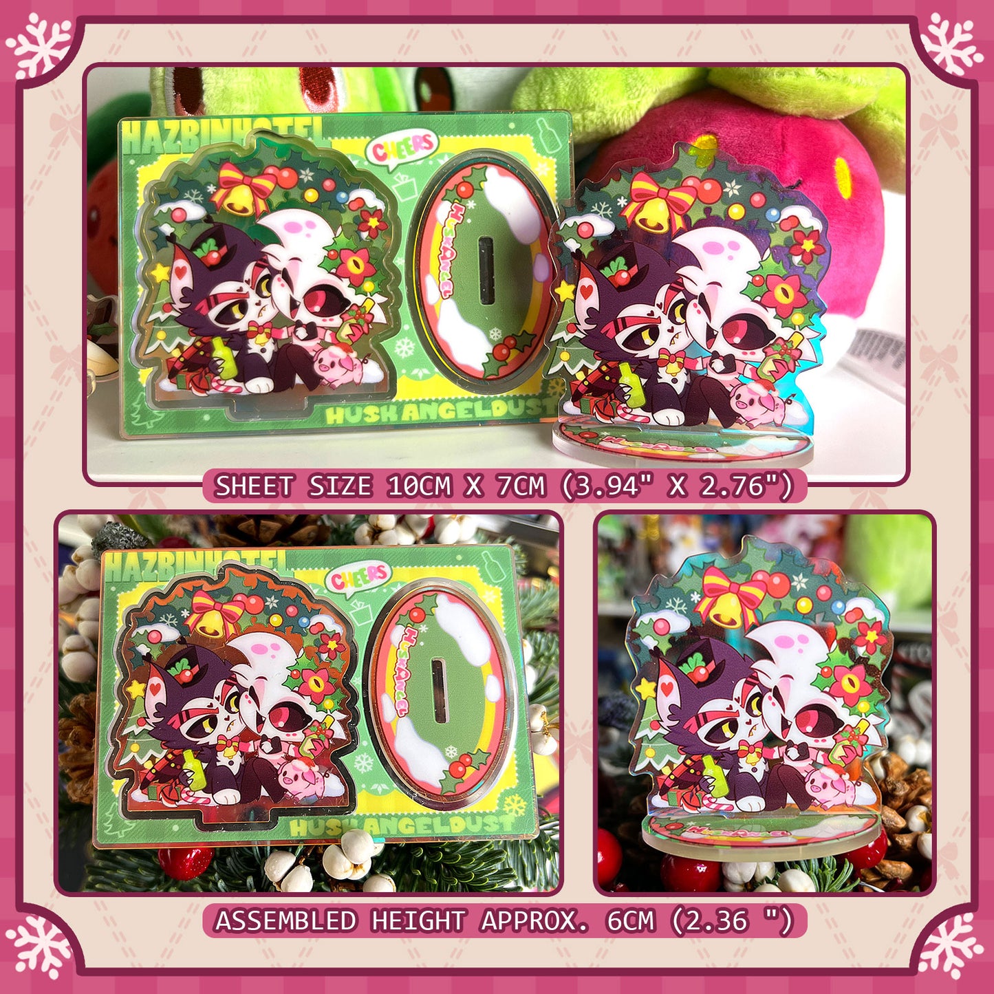 Hazbin Hotel-Hazbin Holiday🎄-Raised Acrylic Standee