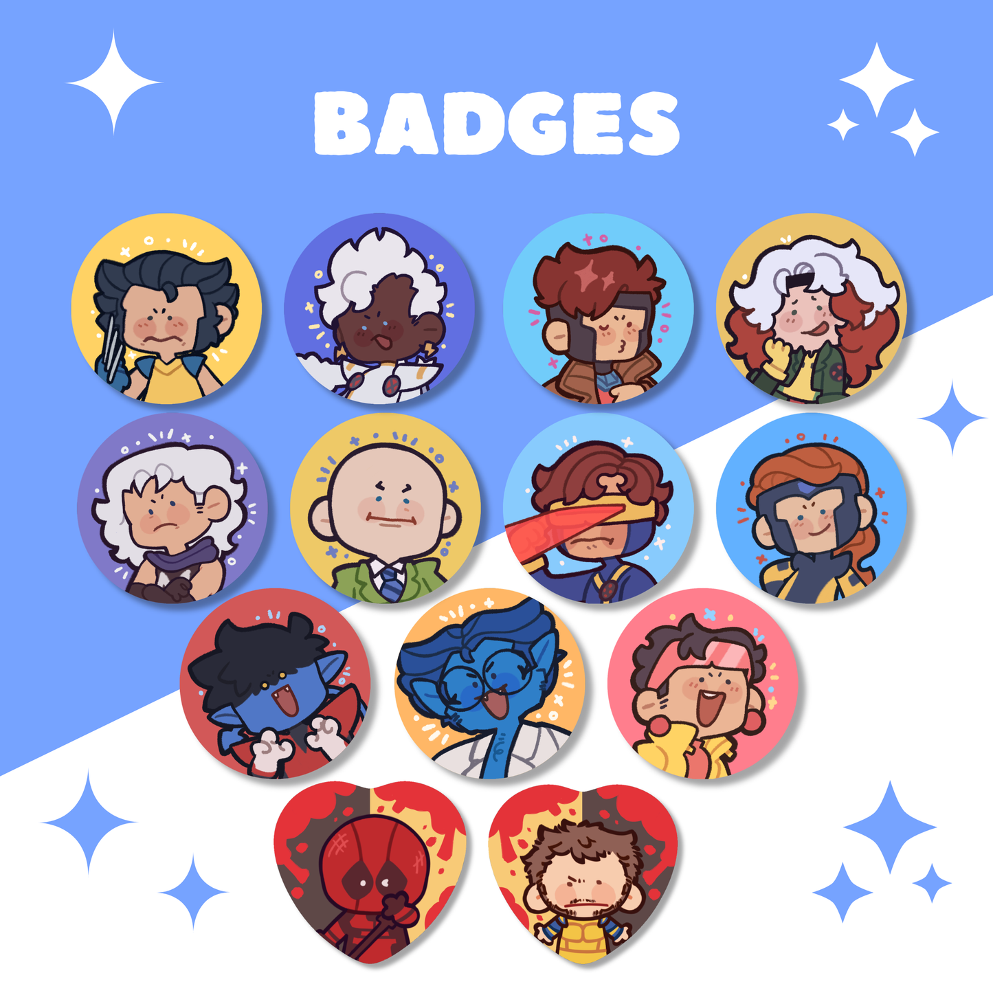[Pre-order]X-Men + Poolverine Badges