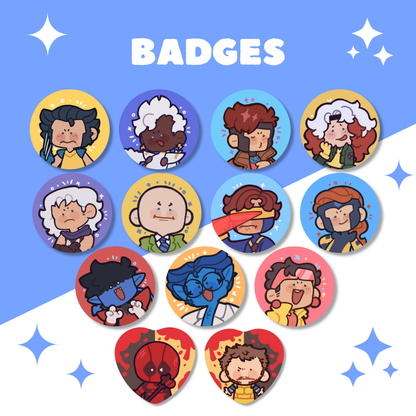 [Pre-order]X-Men + Poolverine Badges