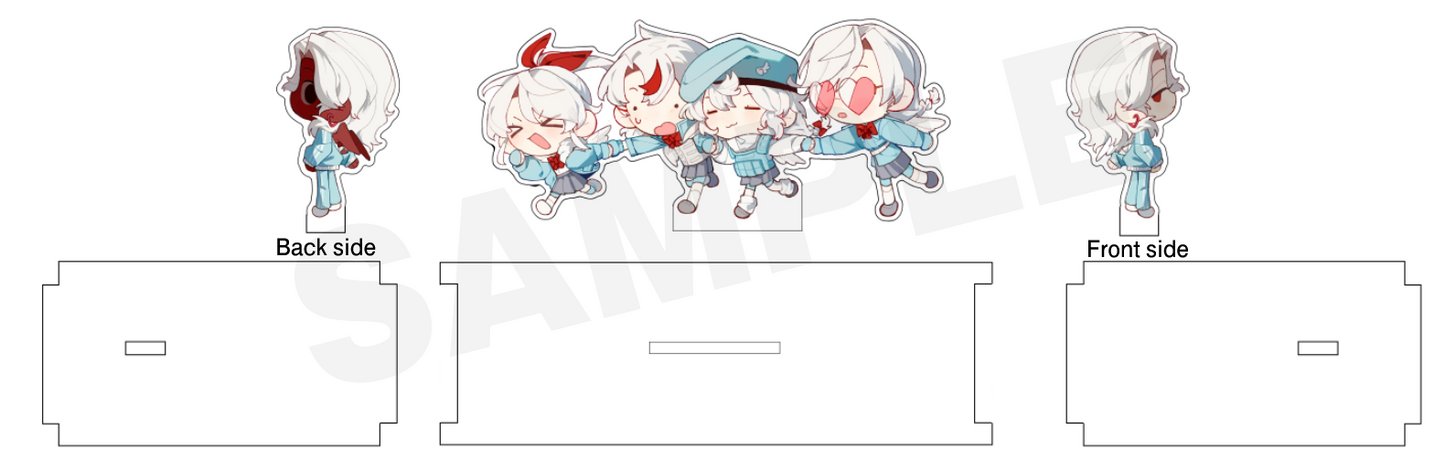 [Pre-order]Koharu/Kanna/Chiyo/Ena/Sae standee/keychain/shikishi/canvas bag