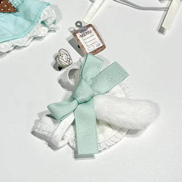 [In-stock]10cm Mini Plushie outfit-Mint choco Little Maid Outfit