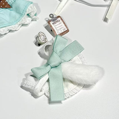 [In-stock]10cm Mini Plushie outfit-Mint choco Little Maid Outfit