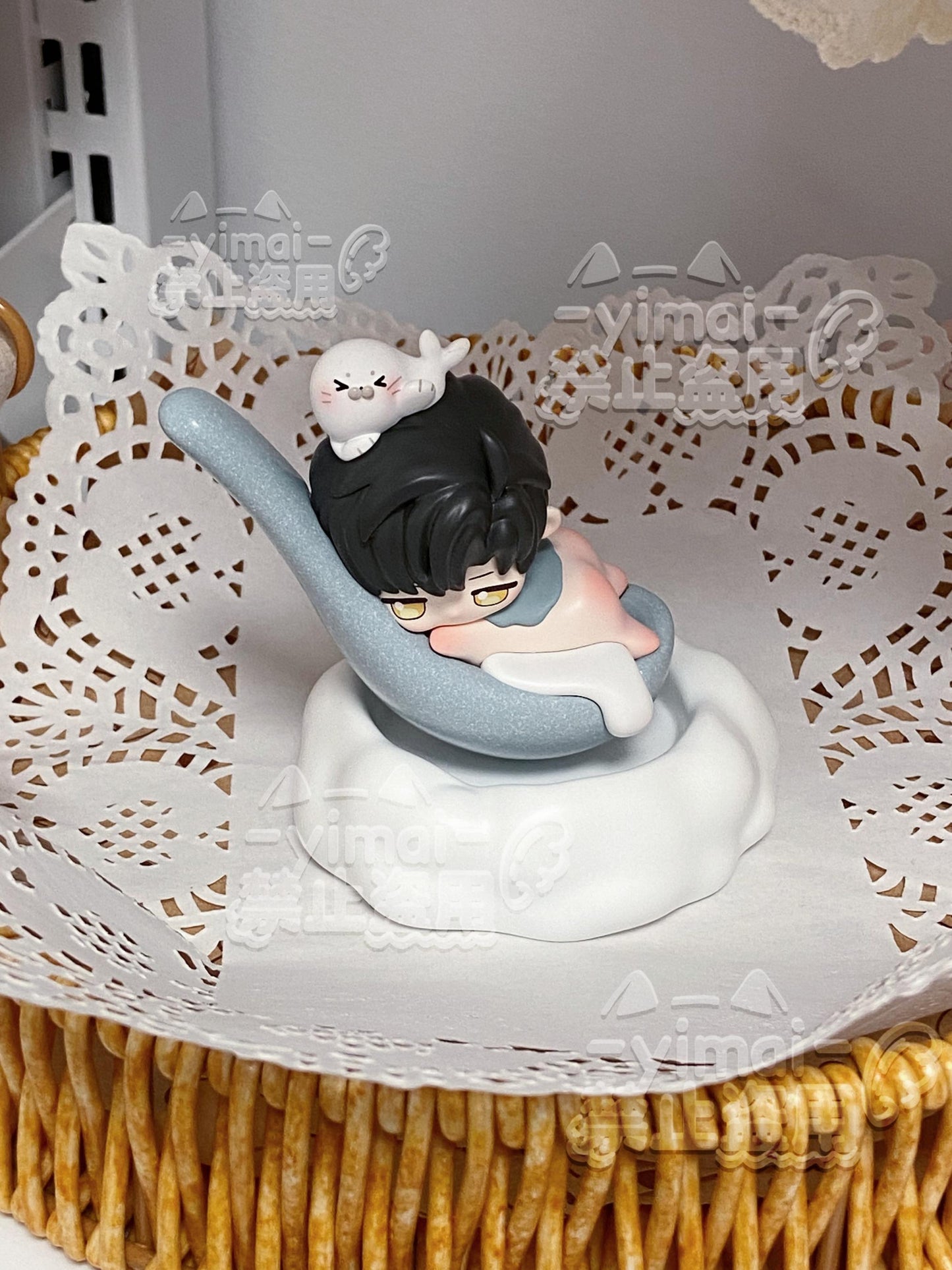 [Pre-order] Rotatable Glutinous Rice Ball Lying Chibi Figure