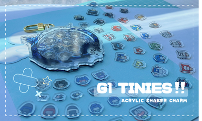 [Pre-order] G1 TINIES!! - shaker charm + inserts