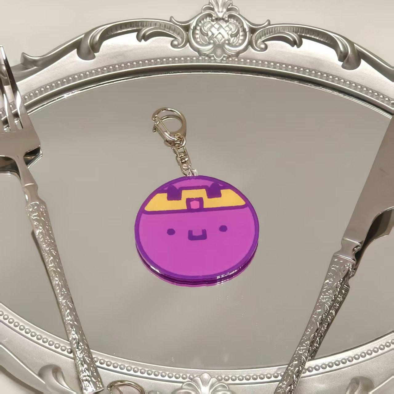 [Pre-order]Magnetic Egg Cookie & Purple Cookie  Plushie Acrylic