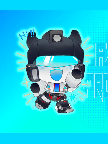 Prowl and Jazz’s Working time Acrylic key charm