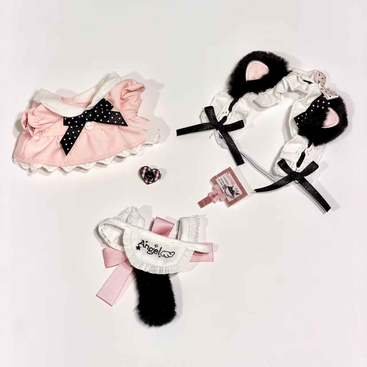 [In-stock]10cm Mini Plushie outfit-Blackpink Little Maid Outfit