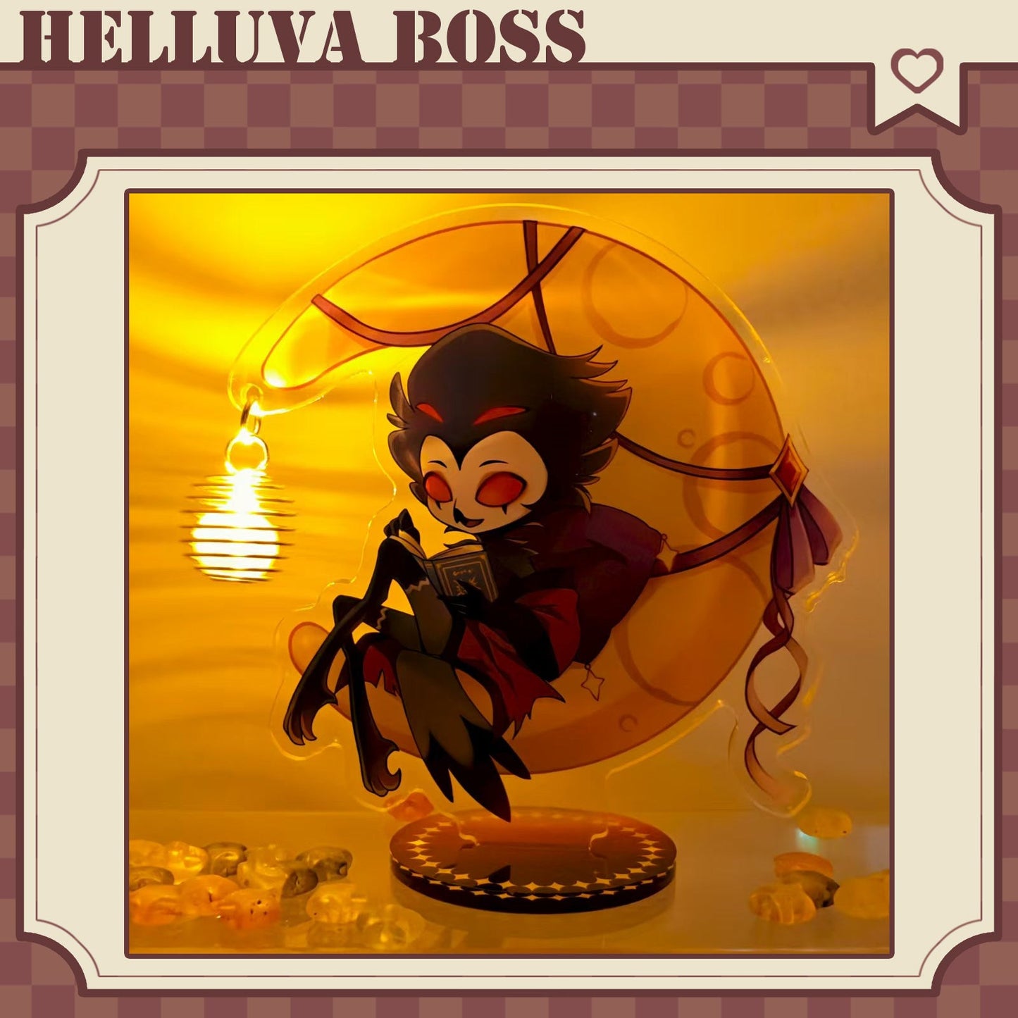 HelluvaBoss Stolas&Blitzø-Fan Art Moon Acrylic Standee