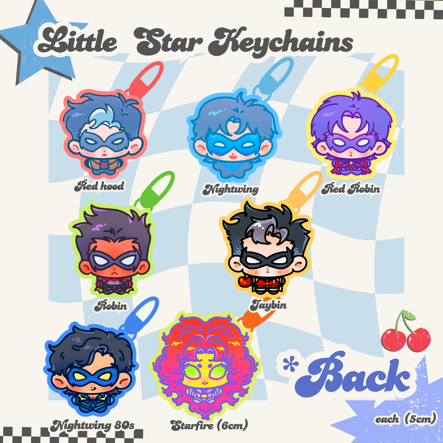 [Pre-sale]DC little star keychains