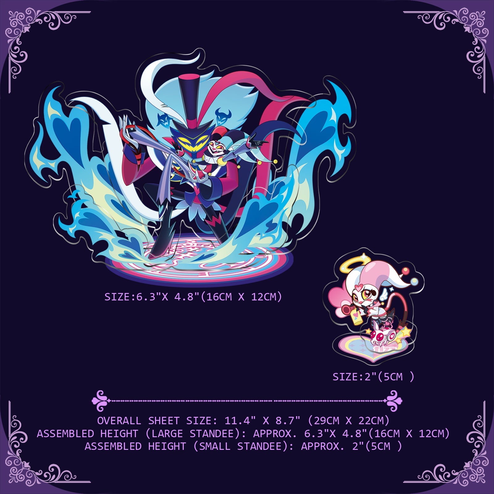 Helluva Boss Fizzarozzie-Fan Art Acrylic Standee-Couple Series