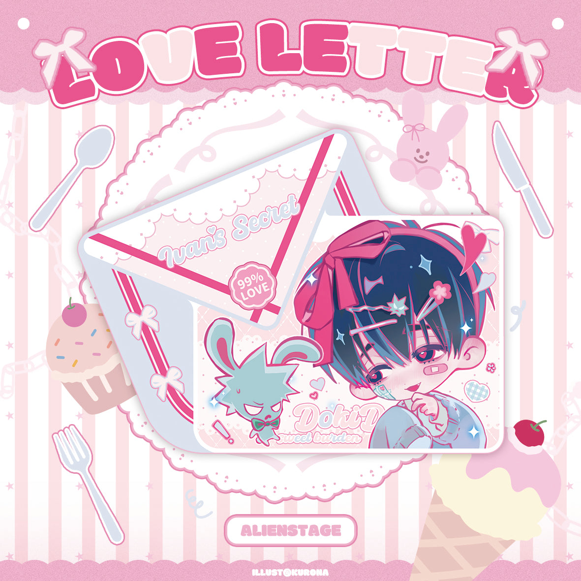 Pre-sale ALNST Loveletter ivantill Irregular Badges