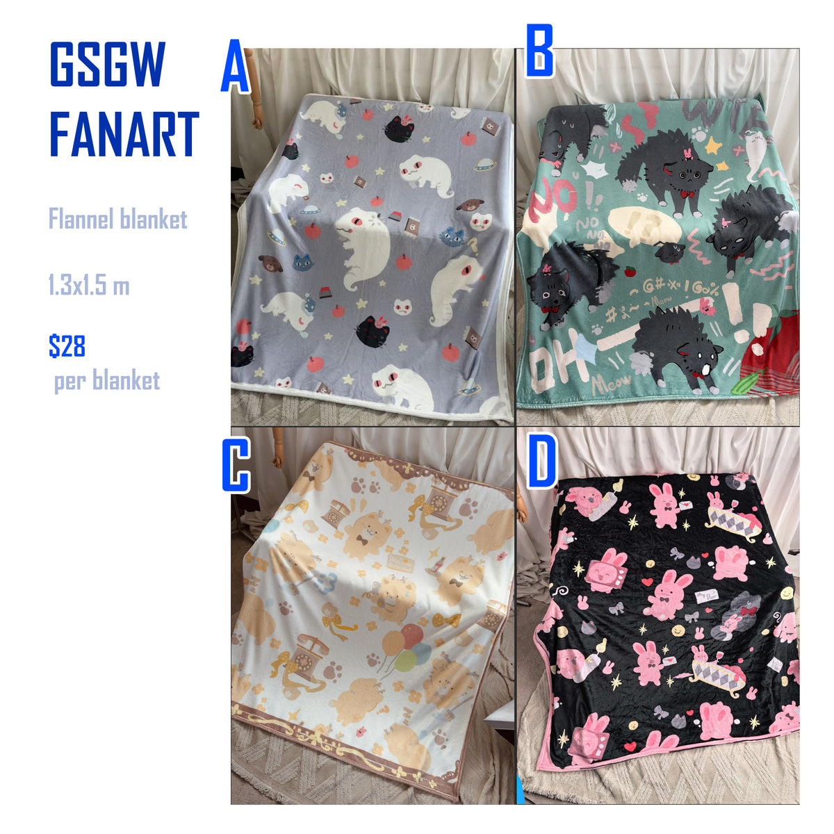 [Pre-order] GSGW Fan Art Blanket