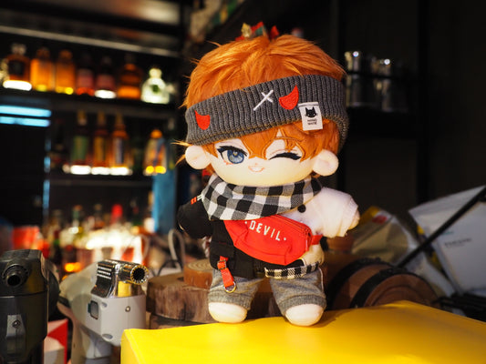 20cm Plush Doll with Skeleton/Animal Body