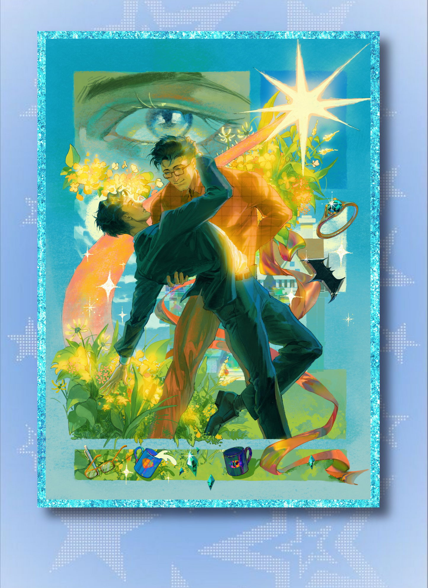 [In Stock] Hanataba-Superbat Acrylic Glitter Shikishi Art Board