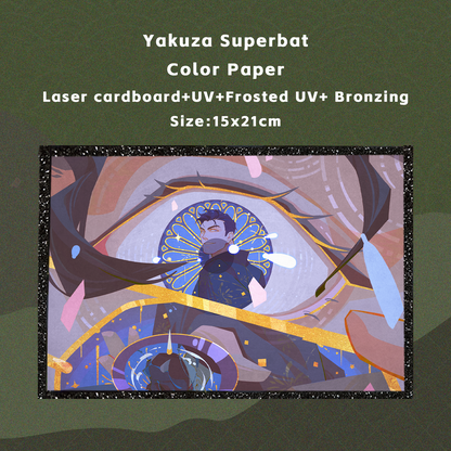 Yakuza Superbat Double-sided Postcard/Hanafuda/Color Paper Set