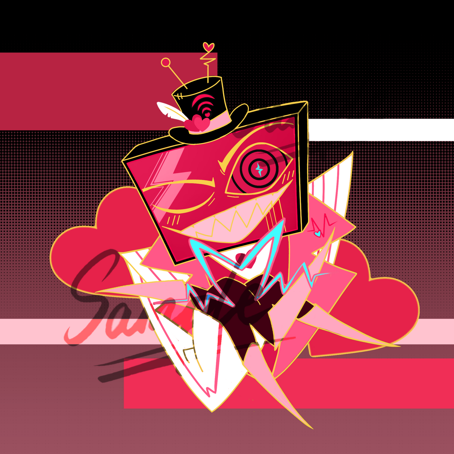 Vox metal badge Blue Or Pink