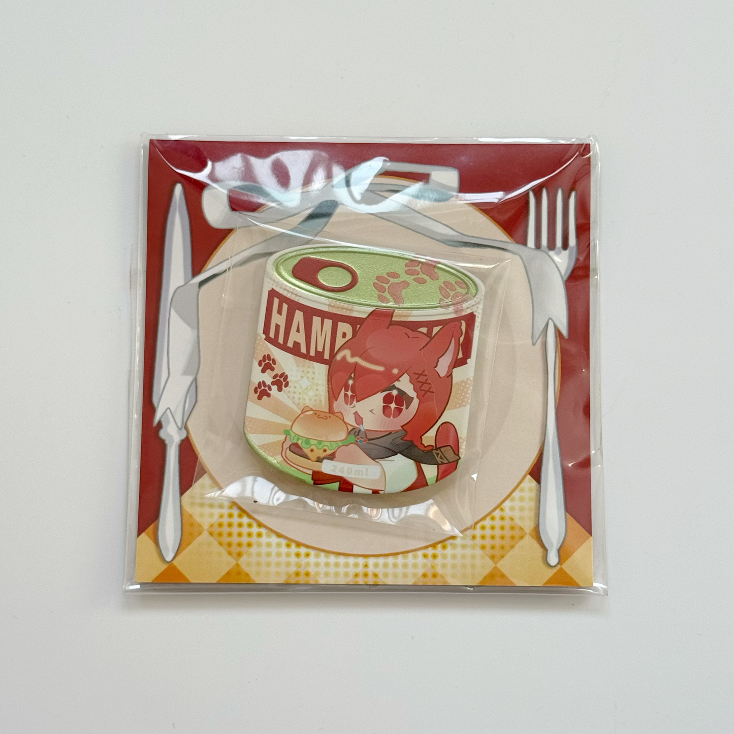 FINALFANTASY XIV FFXIV G'raha Tia Cat Can Shaped Enamel Pin