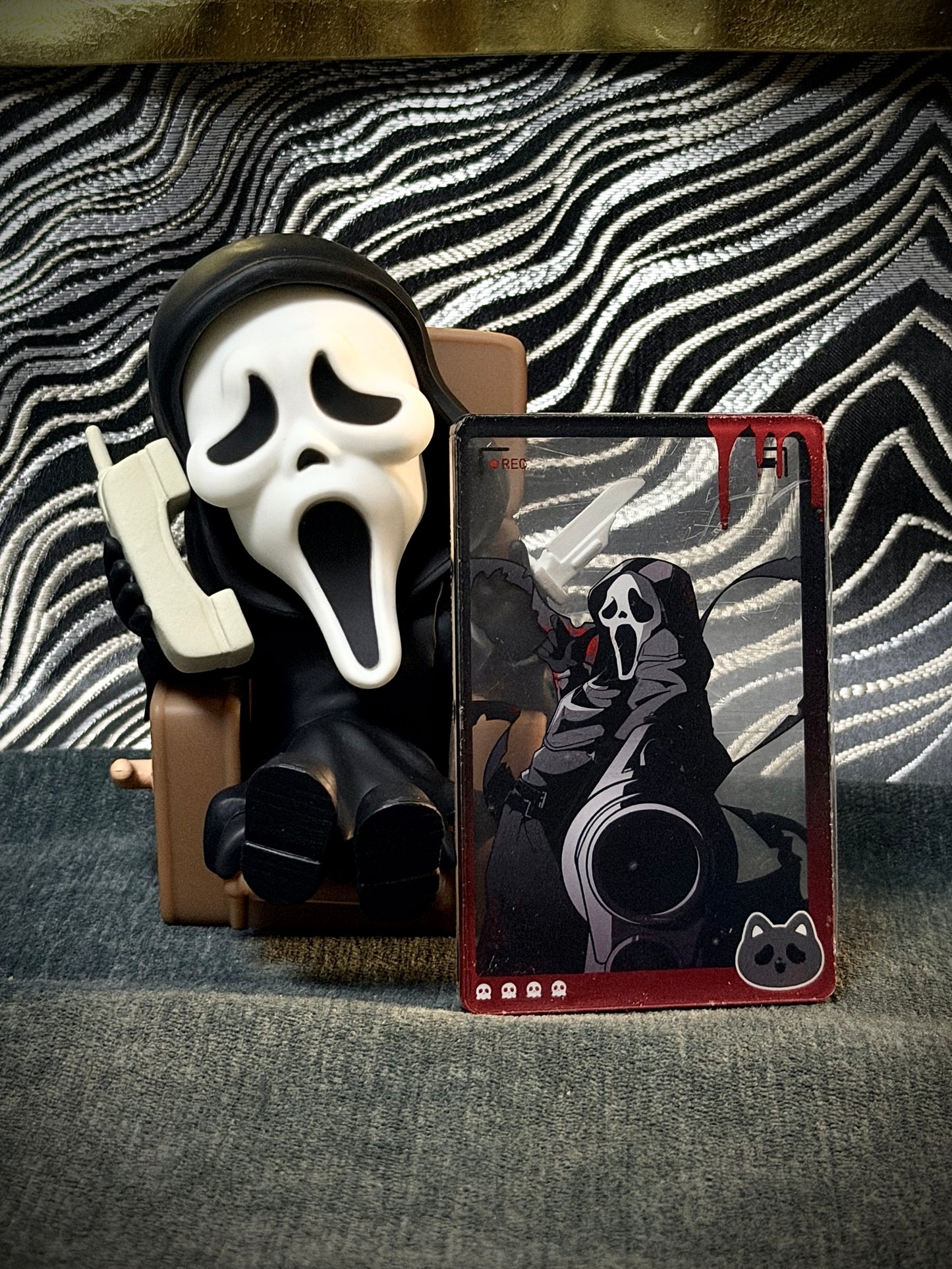 [In-stock]Ghost Face Thick Acrylic Transparent Card