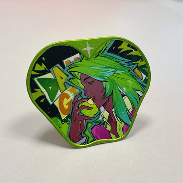 FINALFANTASY XIV FFXIV Dancing Green Irregular Apple-Shaped Enamel Pin