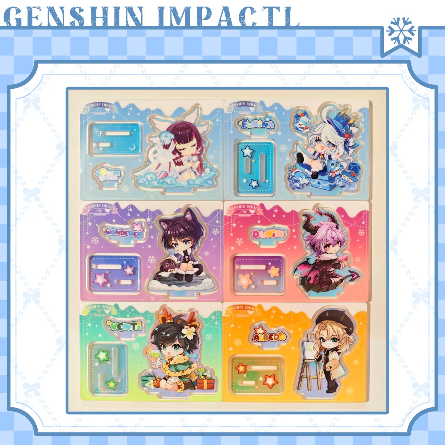 [Pre-order]GenshinImpact FanArt WinterFluffy Series  Acrylic Standee