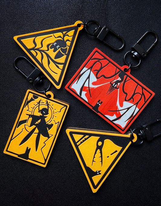 [Pre-order] Rainworld Warning Signs Wooden Charms