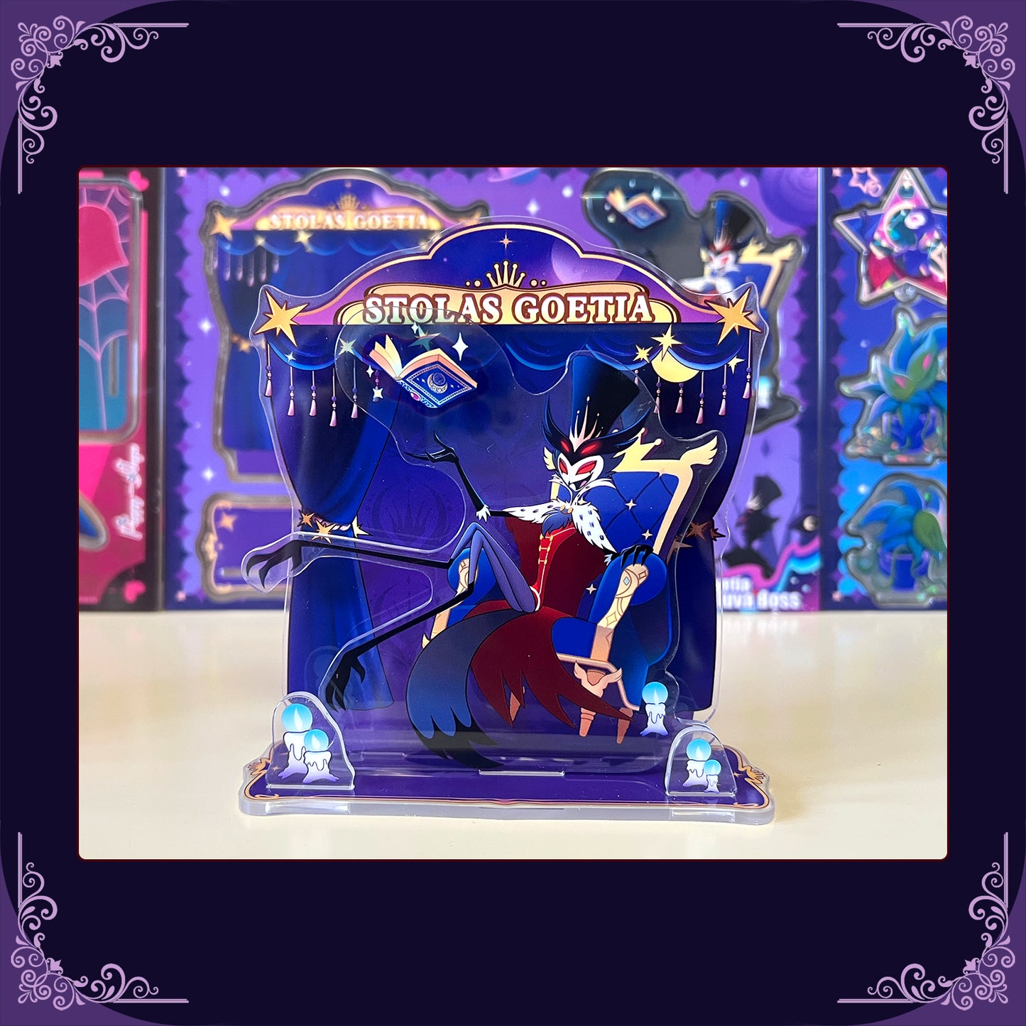 Helluva Boss stolas-Fan Art Acrylic Standee-throne