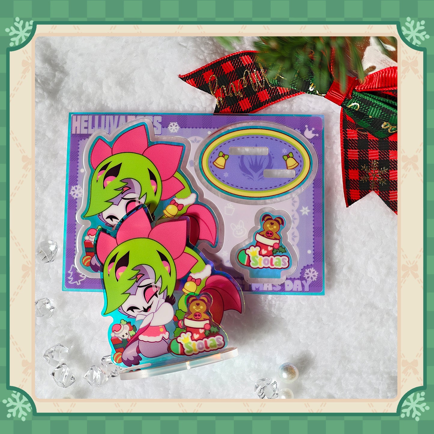 【Helluva Boss】stolas-gift "Raised Relief Carved Wood Fridge Magnet/Acrylic Standee"