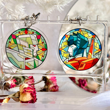 [In-stock]Megastar Stained Glass Key Chain